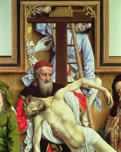 Joseph von Arimathäa unterstützt den toten Christus, 1435 (Detail vom Abstieg vom Kreuz) von Rogier van der Weyden